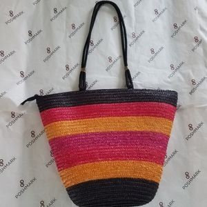 Woven Straw Tote